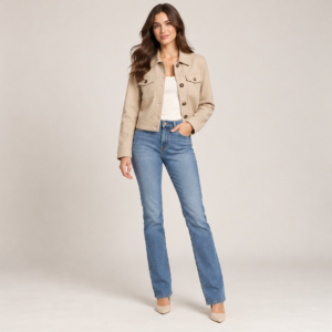 Beige womens jacket
